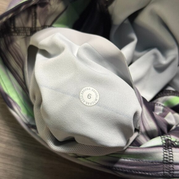 Lululemon Women's Base Pace High-Rise Short 8" - Green/Black/Grey - Picture 6 of 9